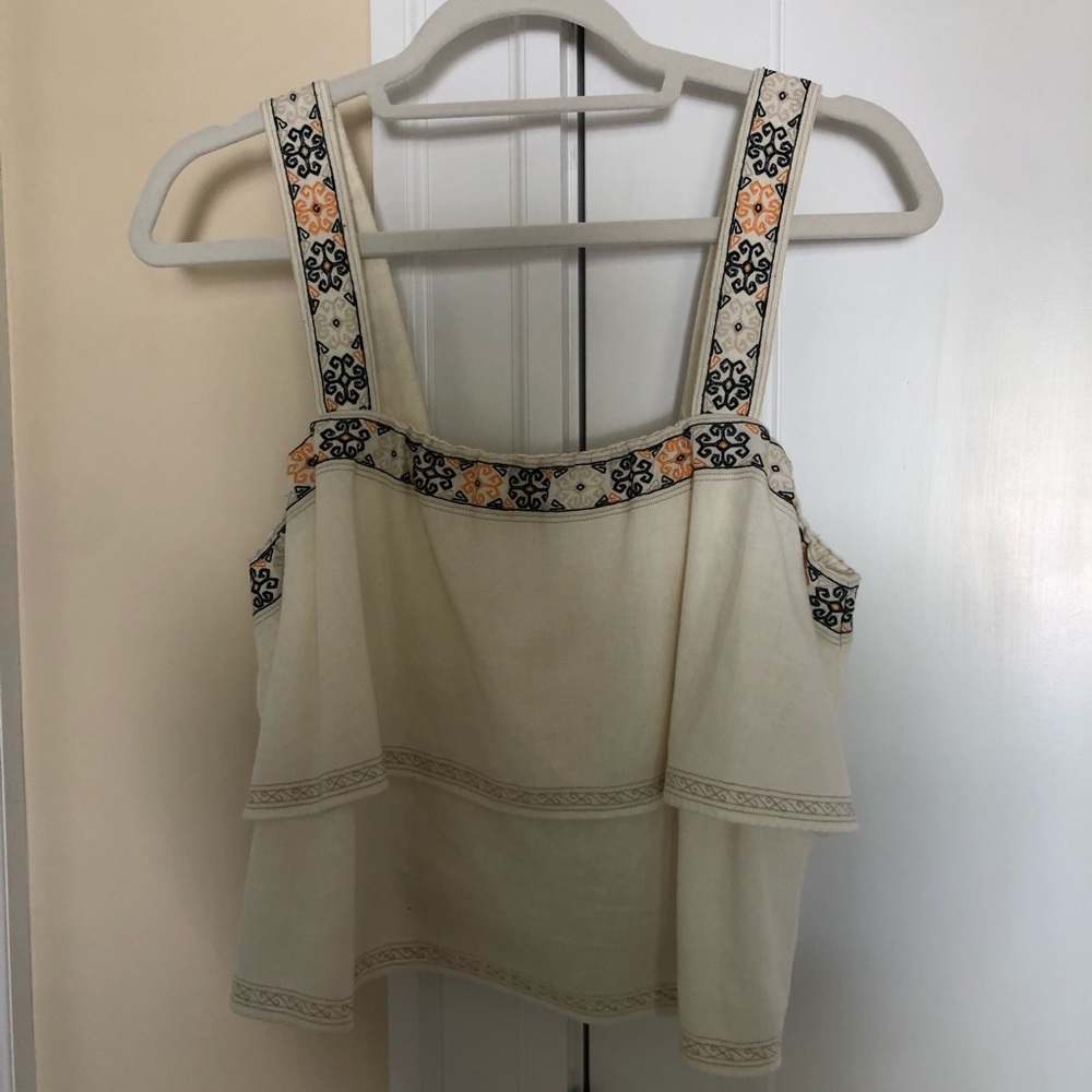 Madewell Embroidered Tier Tank